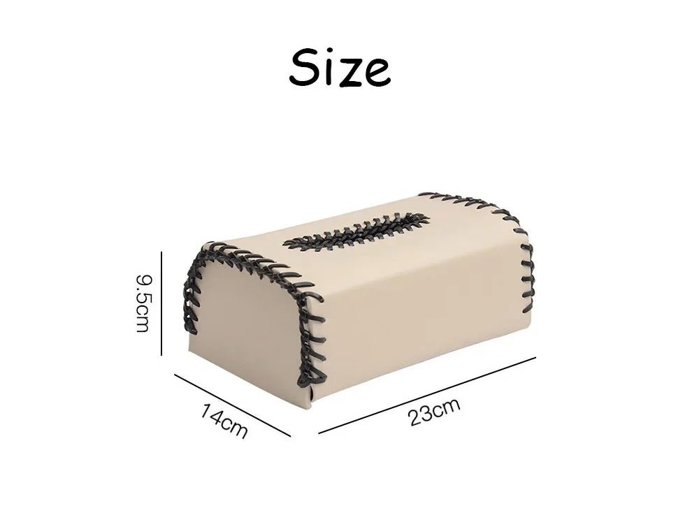 Handmade European Bicolor Leather Tissue Box for Elegant Home Décor - Julia M LifeStyles