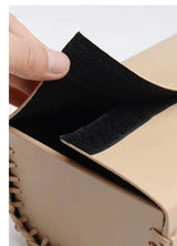 Handmade European Bicolor Leather Tissue Box for Elegant Home Décor - Julia M LifeStyles