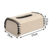 Handmade European Bicolor Leather Tissue Box for Elegant Home Décor - Julia M LifeStyles