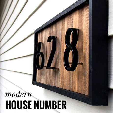 Home Door Plates - Modern Floating House Numbers Home Door Plates - Modern Floating House Numbers 2251832774975227-0 Address Signs 27