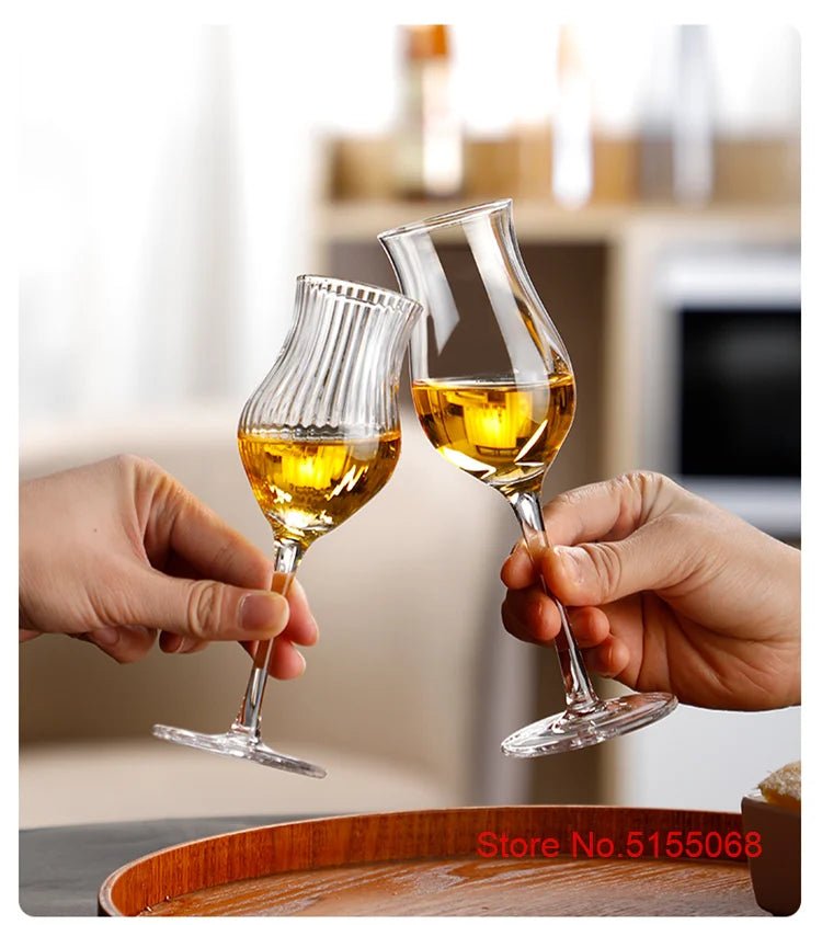 Japanese Crystal Harp Stripe Whisky Goblet - Julia M LifeStyles