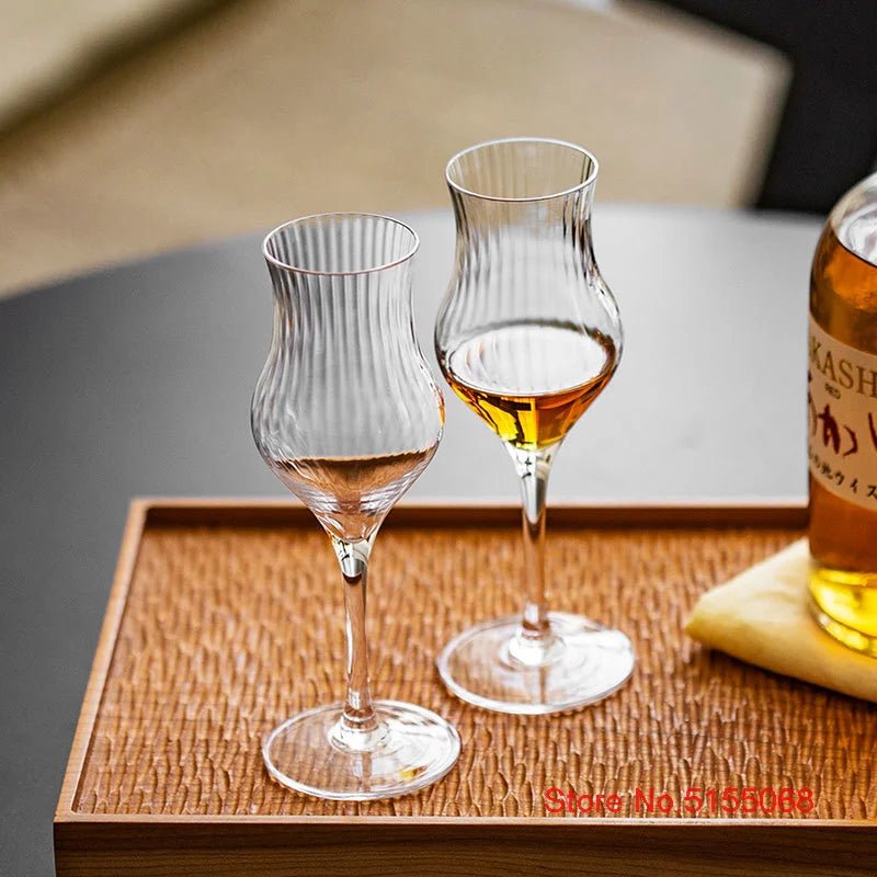 Japanese Crystal Harp Stripe Whisky Goblet - Julia M LifeStyles