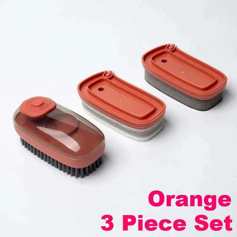 Hydraulic Laundry Brush - Clean Clothes & Surfaces with Ease - Eco-Friendly and Portable Hydraulic Laundry Brush - Clean Clothes & Surfaces with Ease - Eco-Friendly and Portable 3256802100131249-Orange 1 brush multifunctional cleaning brush liquid filled 26