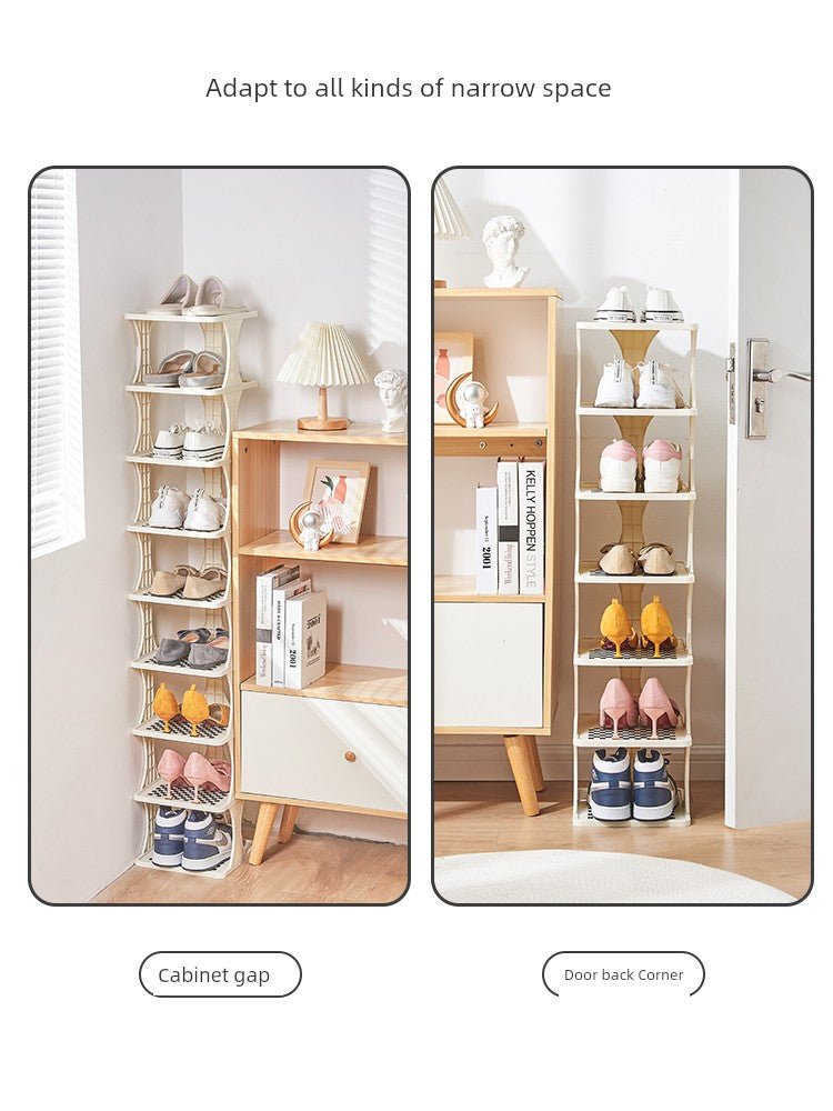 Indoor Small Narrow Gap Entrance Dormitory Good-looking Shoe Rack - Julia M LifeStyles