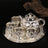 Dragon Phoenix 999 Pure Silver Tea Set - Teapot and 4 Cups in Elegant Leather Box - Julia M LifeStyles