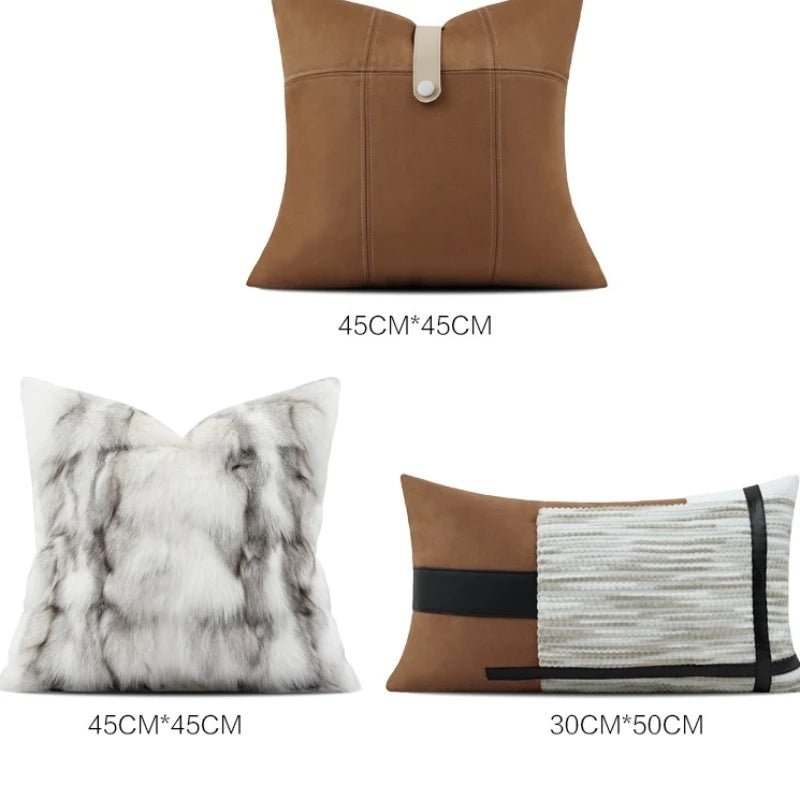 Italian Luxury Throw Pillowcase, Affordable Luxury, Model Room, Villa, Hotel, Home, Sofa, Soft Decoration, Designer Cushion Cove - Julia M LifeStyles