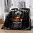 J-JACK DANIELS logo flannel blanket, soft and comfortable home decoration, bedroom, living room, sofa, bed blanket - Julia M LifeStyles