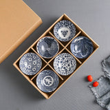 Japanese Blue and White Porcelain Rice Bowl Set - Julia M LifeStyles
