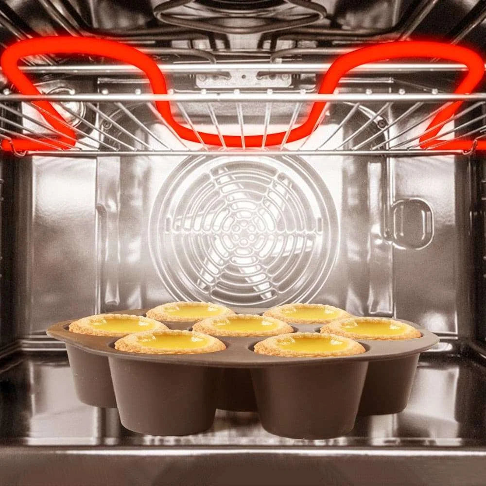 JM's 7-8 inch Round Cake Pan - Perfect for Air Fryers and Microwaves! JM's 7-8 inch Round Cake Pan - Perfect for Air Fryers and Microwaves! 3256804196021227-Black-7 inch Muffin & Pastry Pans 25
