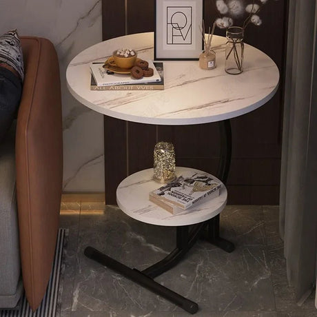 Julia M 55cm White Round Coffee Table - Minimalist Nordic Design 🌟 - Julia M LifeStyles