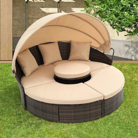Julia M Bali Canopy Bed with Lift Coffee Table 🌿 - Julia M LifeStyles