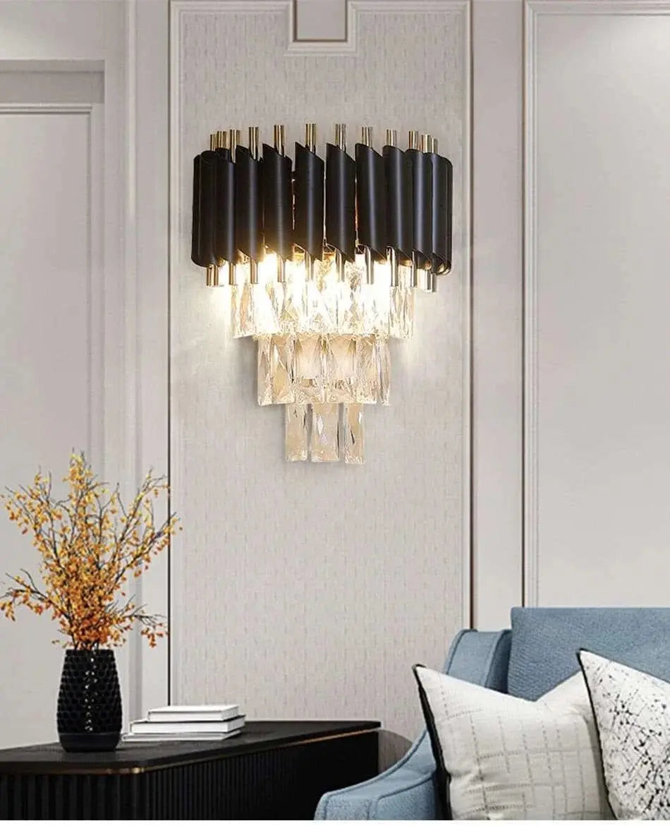 Julia M Crystal Wall Lamp - Add Modern Elegance to Any Room - Illuminate Your Home with Warm or Cool Light - Julia M LifeStyles