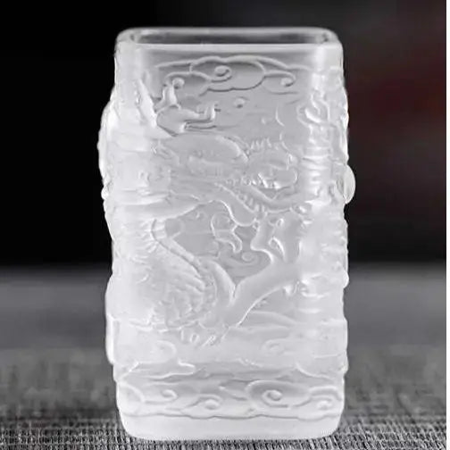Elegant Golden Dragon Glass Tea & Beer Cups - Julia M LifeStyles