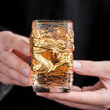 Elegant Golden Dragon Glass Tea & Beer Cups - Julia M LifeStyles
