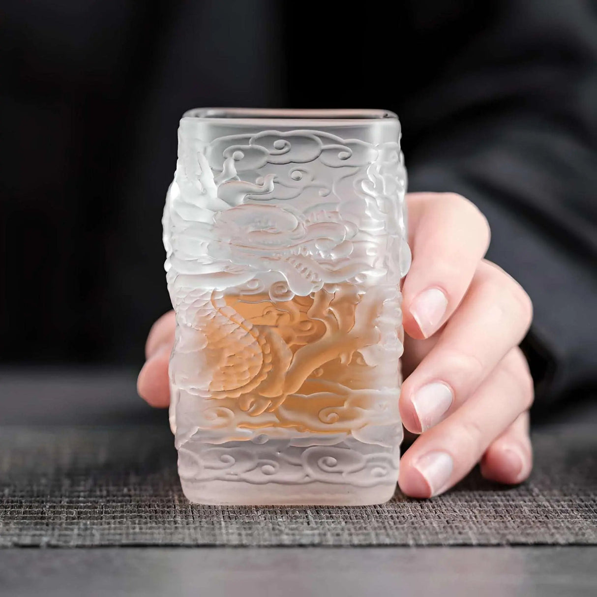 Elegant Golden Dragon Glass Tea & Beer Cups - Julia M LifeStyles