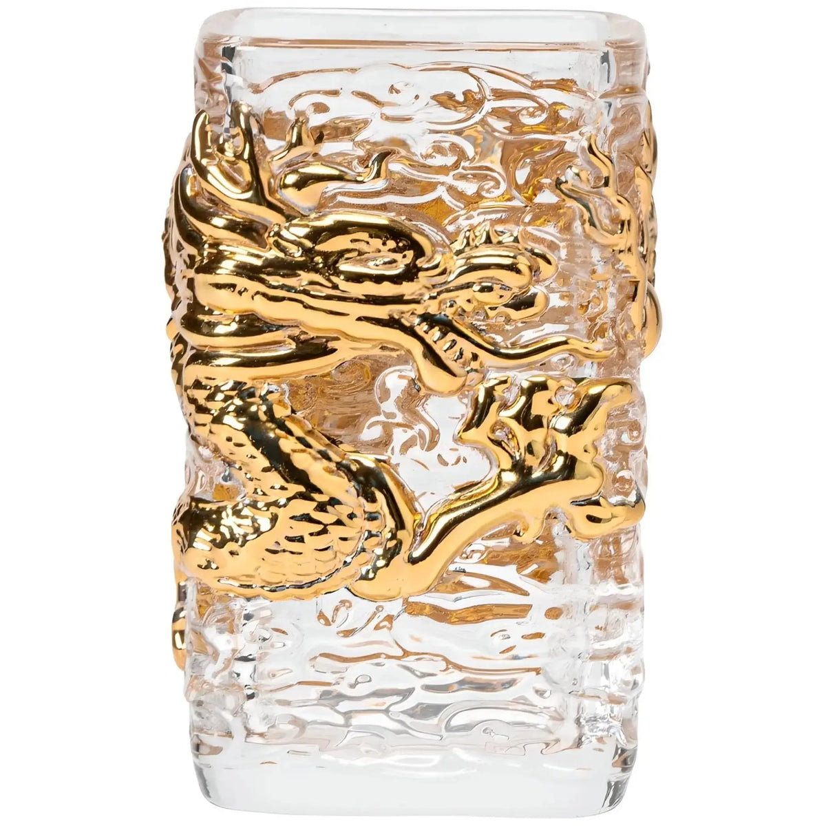 Elegant Golden Dragon Glass Tea & Beer Cups - Julia M LifeStyles