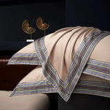 Premium Pima Cotton 4-Piece Bed Sheet Set in Geometric Design - Julia M LifeStyles