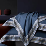 Elegant Geometric 4-Piece Pima Cotton Bed Sheet Set Julia M Home & Kitchen