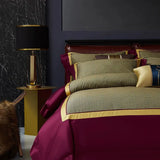 Elegant Geometric 4-Piece Pima Cotton Bed Sheet Set Julia M Home & Kitchen