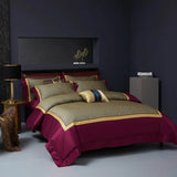 Elegant Geometric 4-Piece Pima Cotton Bed Sheet Set Julia M Home & Kitchen