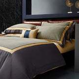 Elegant Geometric 4-Piece Pima Cotton Bed Sheet Set Julia M Home & Kitchen