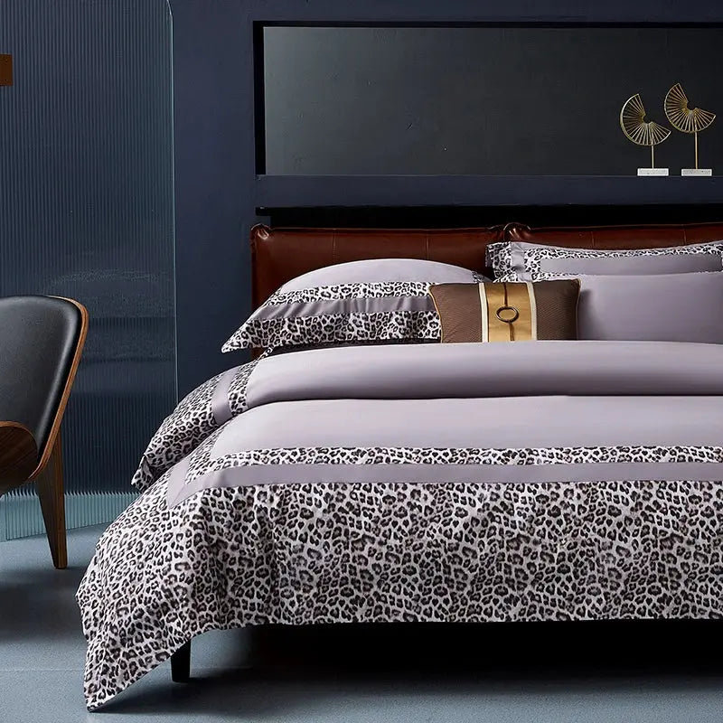 Elegant Geometric 4-Piece Pima Cotton Bed Sheet Set Julia M Home & Kitchen