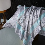 Elegant Geometric 4-Piece Pima Cotton Bed Sheet Set Julia M Home & Kitchen