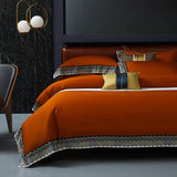 Elegant Geometric 4-Piece Pima Cotton Bed Sheet Set Julia M Home & Kitchen