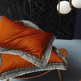 Elegant Geometric 4-Piece Pima Cotton Bed Sheet Set Julia M Home & Kitchen