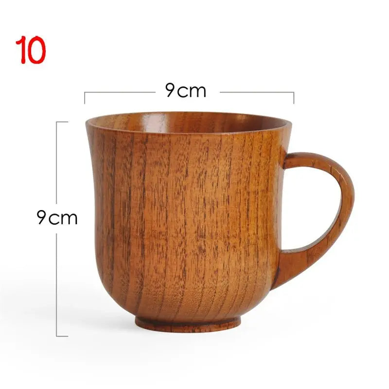 Chansunrun Handmade Natural Spruce Wood Big Belly Cup 🌲 - Julia M LifeStyles