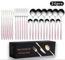 Cutlery Set Stainless Steel Knife Fork Set 24-Piece Tableware Set Golden Steak Knife Fork Spoon 6-Person Set eprolo