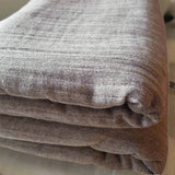 Japanese Blanket Pure Cotton 3 Layer Gauze Double Couple Bed Throw Blanket Simple Solid Color Quilt Bedspread Gery Cover Blanket - Julia M LifeStyles