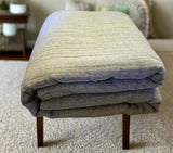 Japanese Blanket Pure Cotton 3 Layer Gauze Double Couple Bed Throw Blanket Simple Solid Color Quilt Bedspread Gery Cover Blanket - Julia M LifeStyles