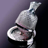 Luxury Rotating Crystal Wine Decanter & Tumbler Set - 1500ml - Julia M LifeStyles