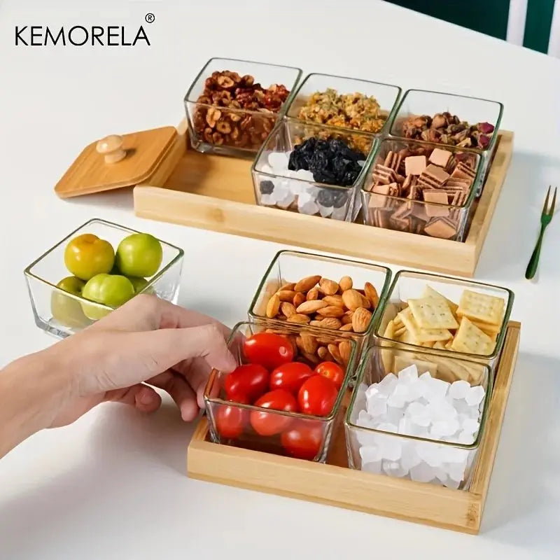 Solid Wood Tea Cup Tray - Elegant Bamboo Design - Julia M LifeStyles