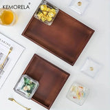 Solid Wood Tea Cup Tray - Elegant Bamboo Design - Julia M LifeStyles