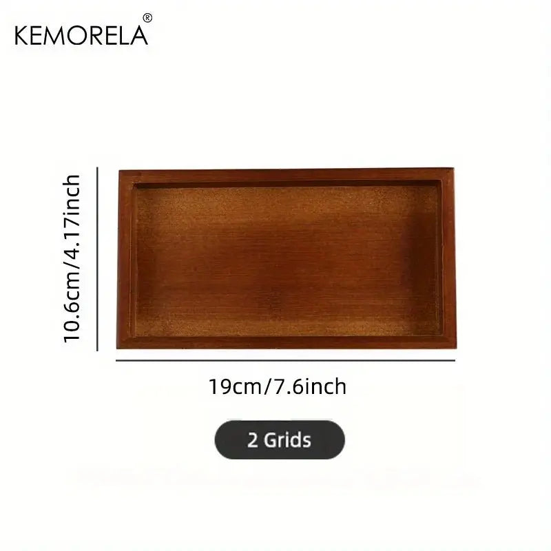 Solid Wood Tea Cup Tray - Elegant Bamboo Design - Julia M LifeStyles