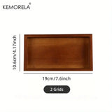 Solid Wood Tea Cup Tray - Elegant Bamboo Design - Julia M LifeStyles