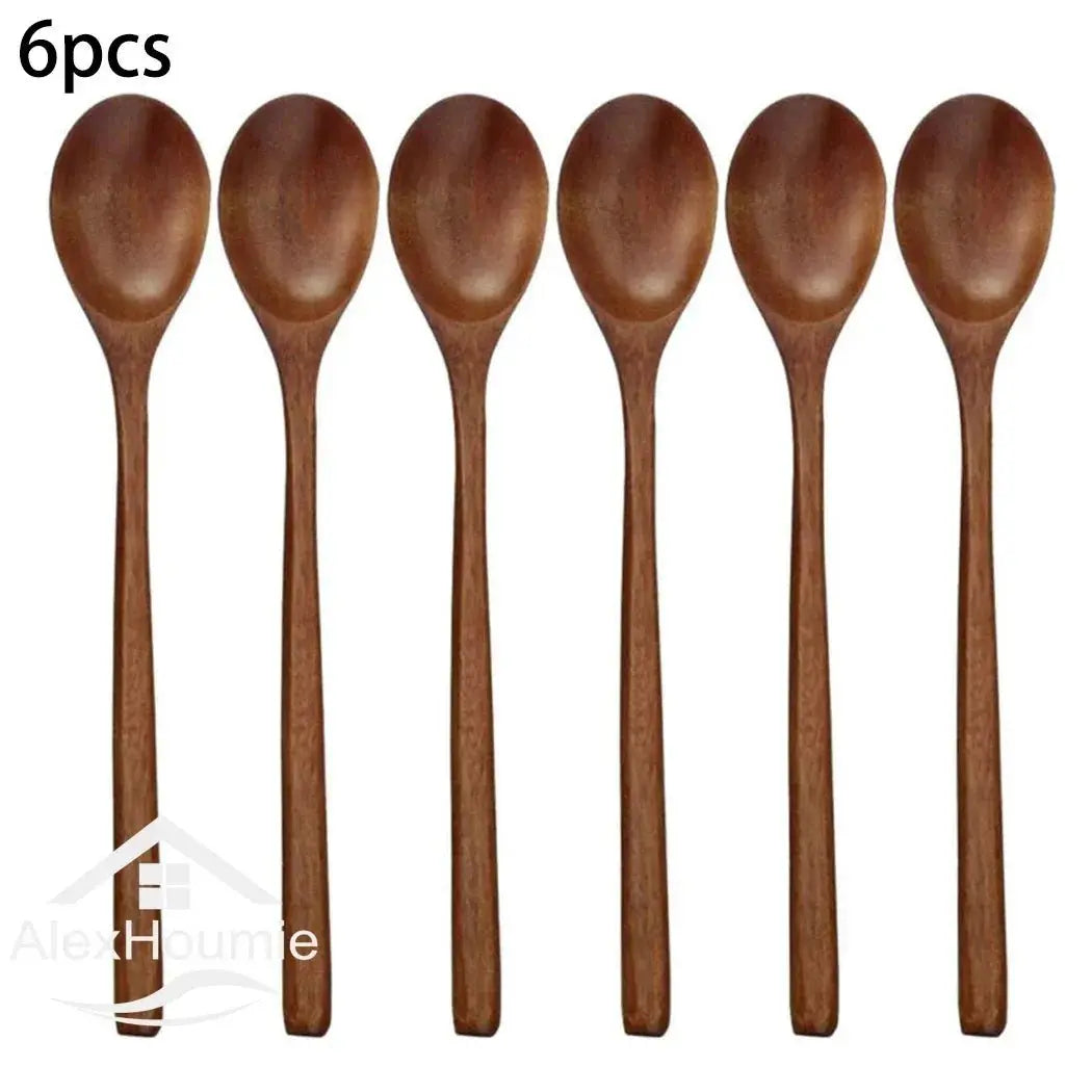 6-Piece Korean Style Wooden Spoon Set - Julia M LifeStyles