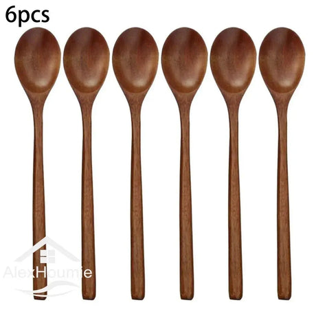 6-Piece Korean Style Wooden Spoon Set - Julia M LifeStyles