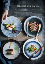 Classy For Home Ceramic Steak Western Food Underglaze Plate - Julia M LifeStyles