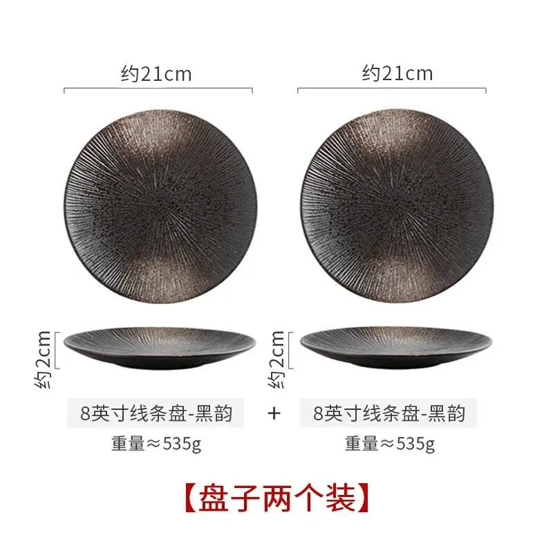 Classy For Home Ceramic Steak Western Food Underglaze Plate - Julia M LifeStyles