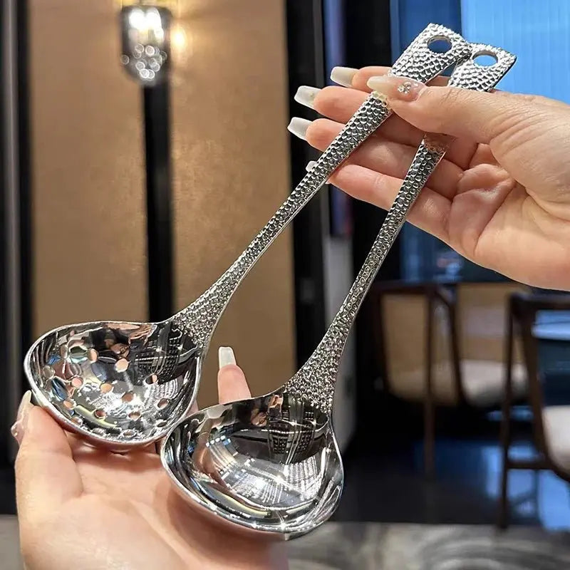 Hign-concerned Deep Stainless Steel Soup Spoon - Large Capacity Silver Flatware - Julia M LifeStyles