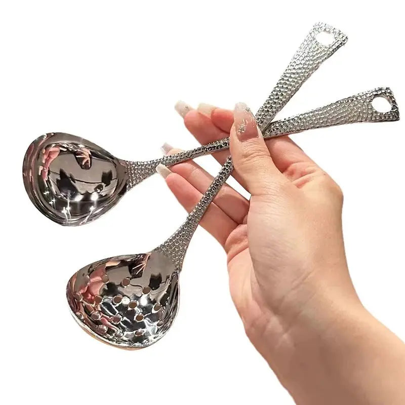 Hign-concerned Deep Stainless Steel Soup Spoon - Large Capacity Silver Flatware - Julia M LifeStyles