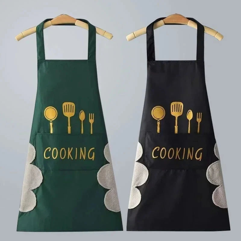 Universal Waterproof Oilproof Sleeveless Cooking Apron for Men and Women Julia M Home & Kitchen