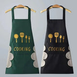 Universal Waterproof Oilproof Sleeveless Cooking Apron for Men and Women Julia M Home & Kitchen