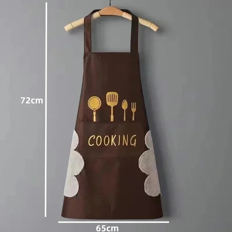 Universal Waterproof Oilproof Sleeveless Cooking Apron for Men and Women Julia M Home & Kitchen