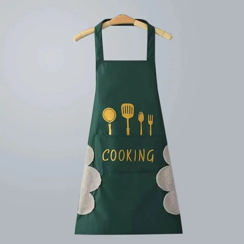 Universal Waterproof Oilproof Sleeveless Cooking Apron for Men and Women Julia M Home & Kitchen