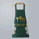 Universal Waterproof Oilproof Sleeveless Cooking Apron for Men and Women Julia M Home & Kitchen