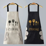 Universal Waterproof Oilproof Sleeveless Cooking Apron for Men and Women Julia M Home & Kitchen